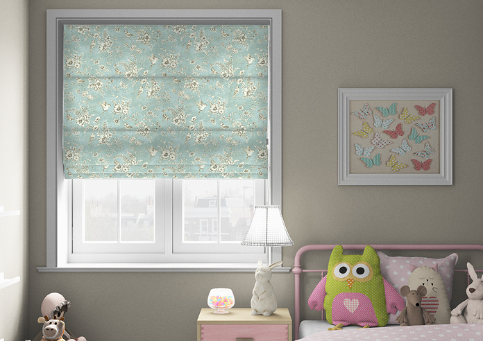 Finch Toile, Eau de Nil - Roman Blind - Image 3